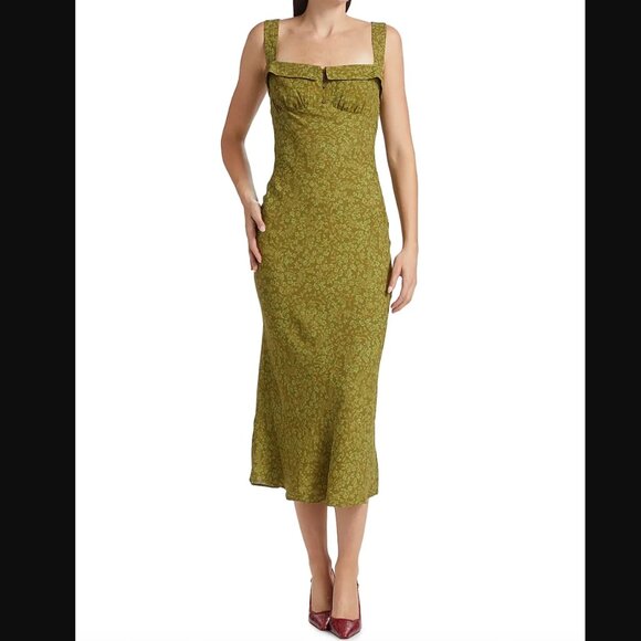 NWT Reformation Tancy Floral Midi-Dress in Esperenza | Size 6 - Picture 3 of 7